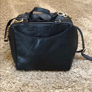 Authentic Black Tory Burch Alexa Satchel
